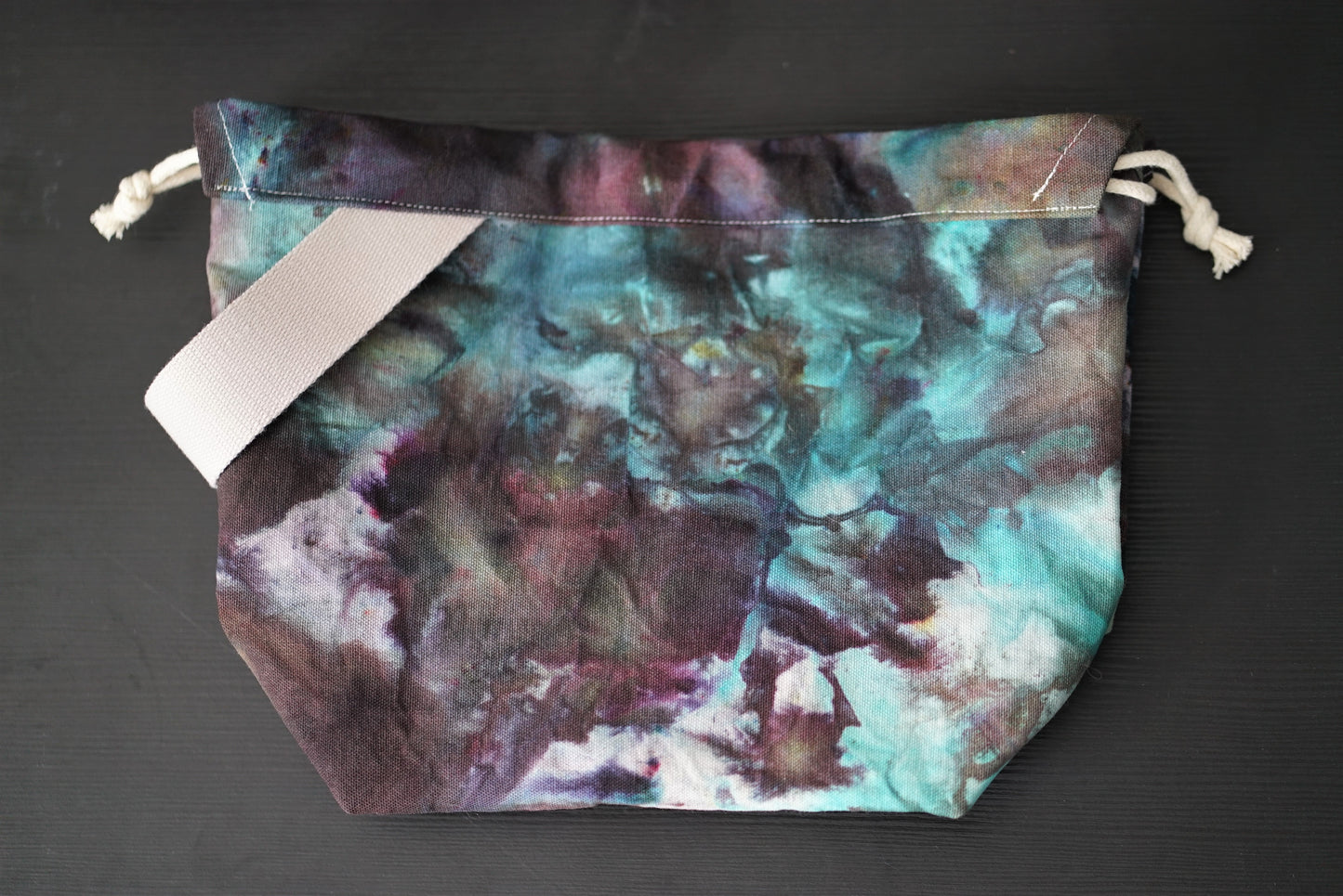 Project Bag - ice tie-dyed