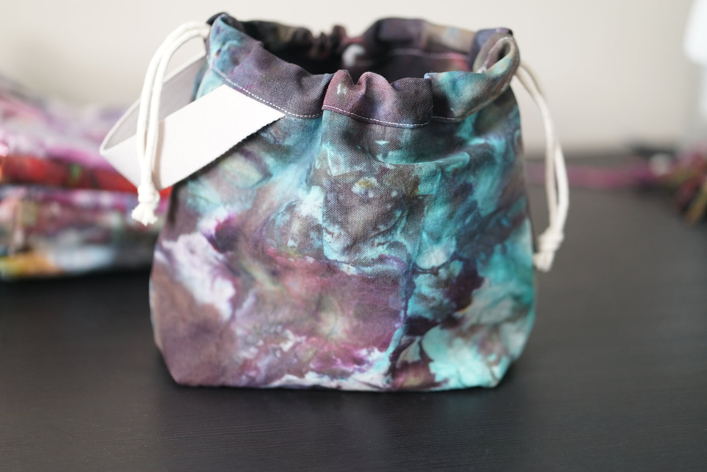 Project Bag - ice tie-dyed