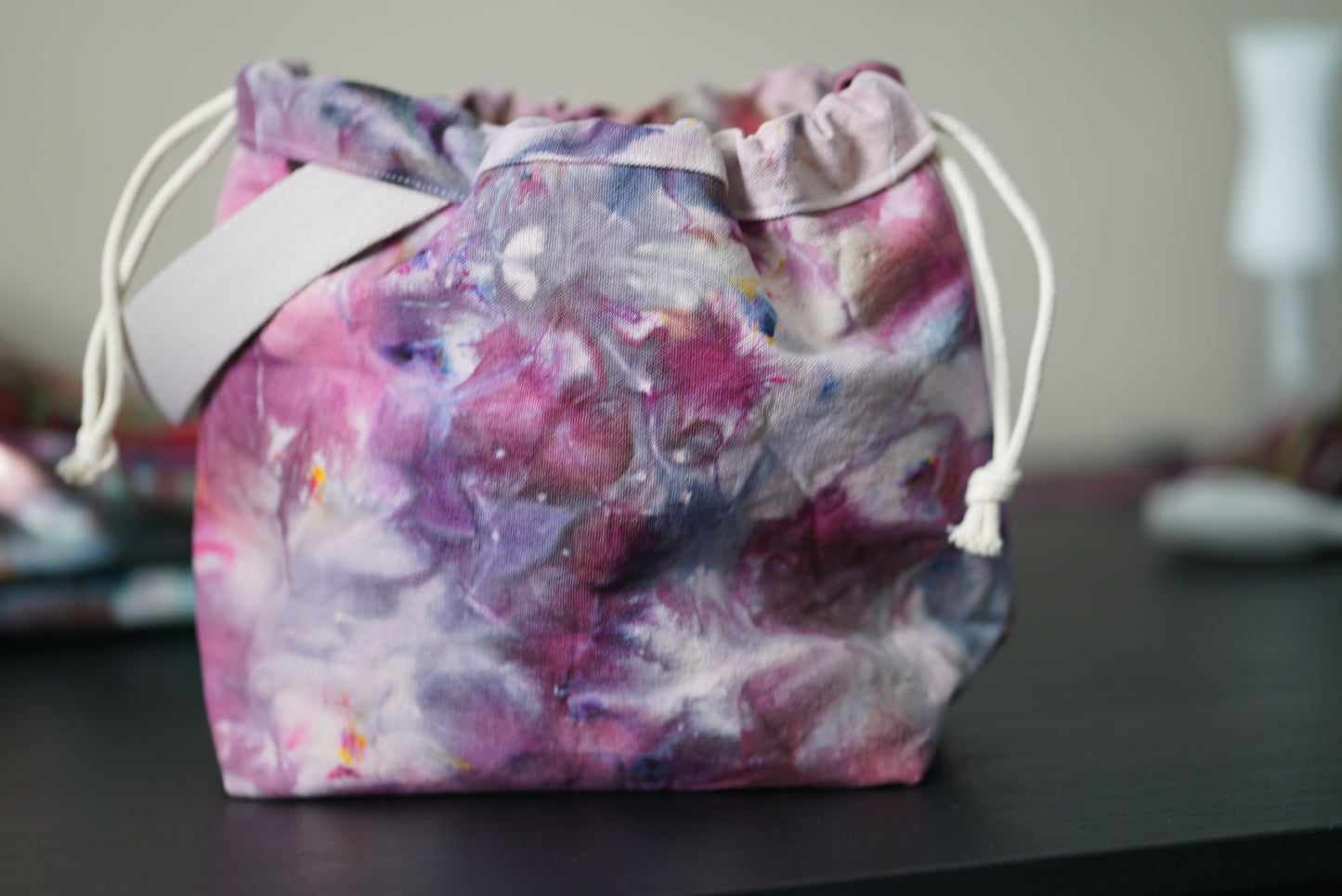 Project Bag - ice tie-dyed