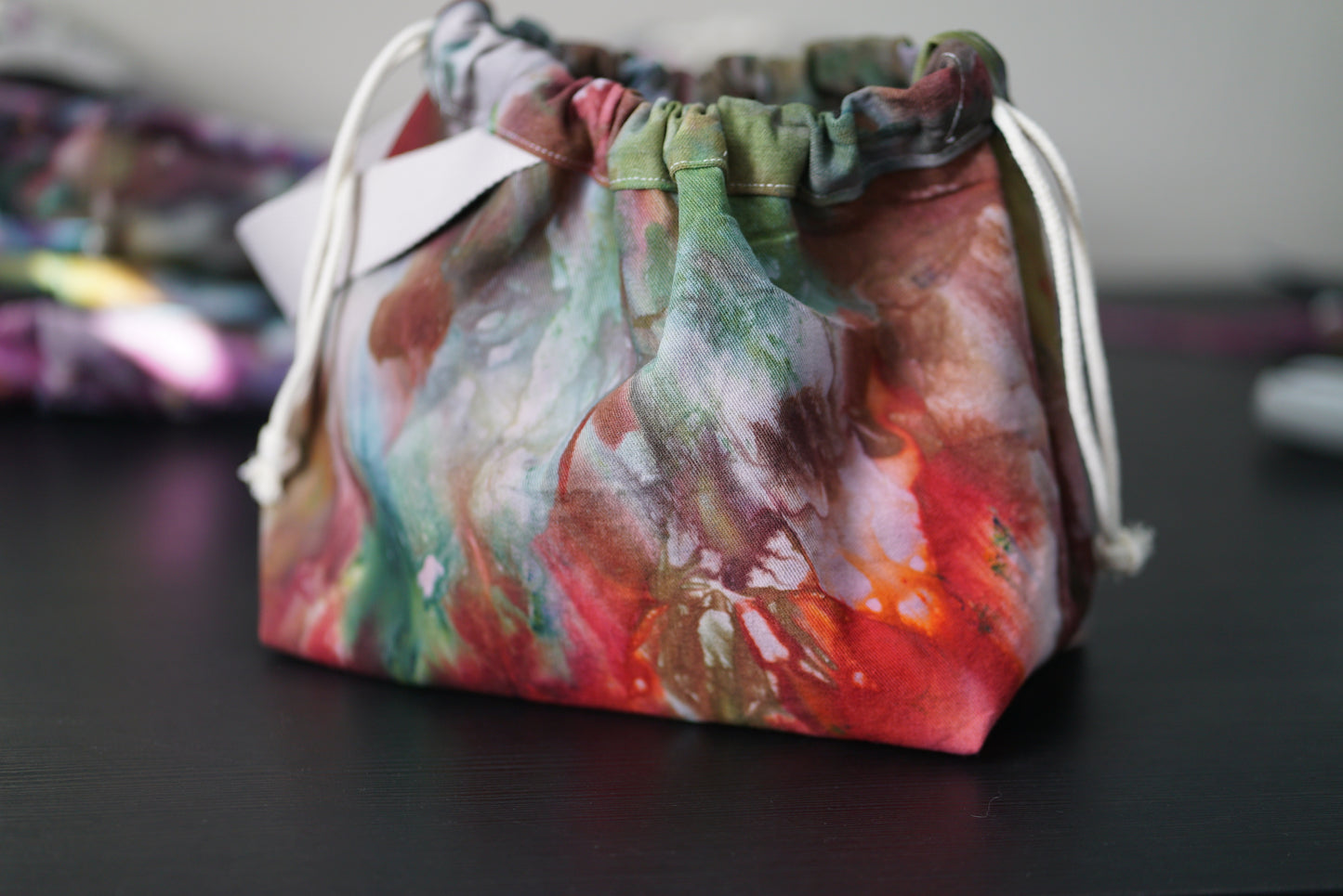 Project Bag - ice tie-dyed