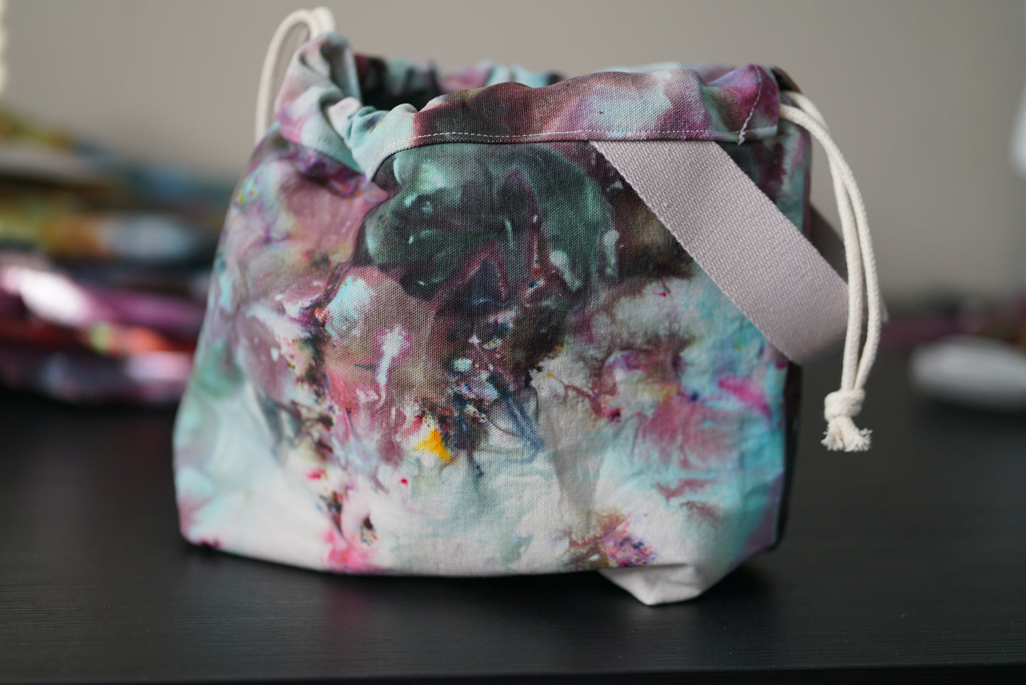 Project Bag - ice tie-dyed