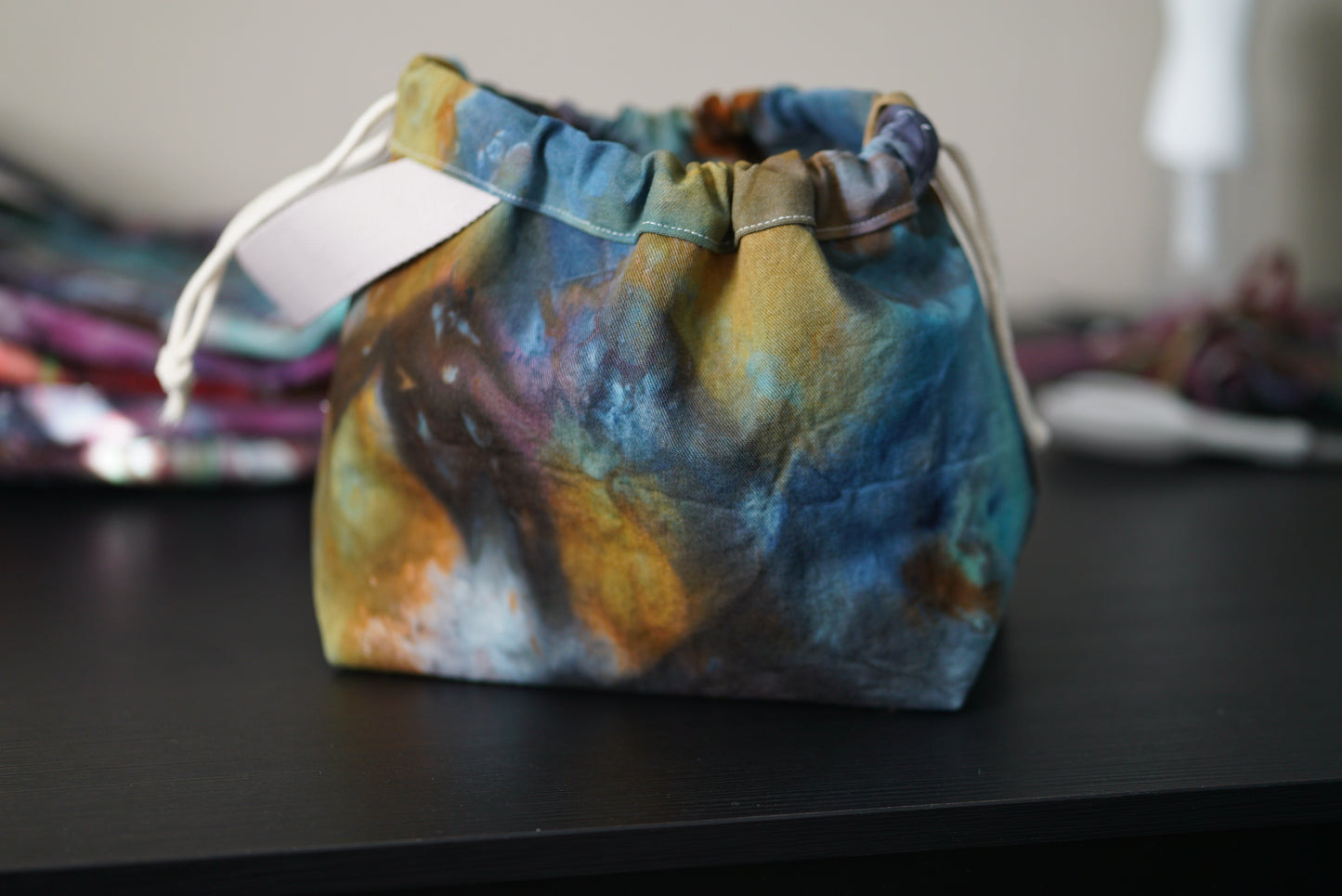 Project Bag - ice tie-dyed